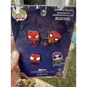 Funko Pop Pin Set Spider-Man No Way Home Set Of 4 TargetCon LE Exclusive 2023